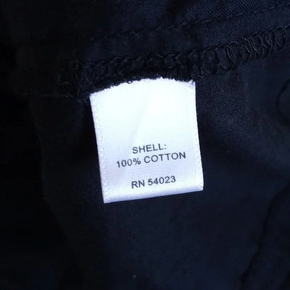 Banana Republic 3/4 Sleeve Black Soft Italian Cotton Button Down Shirt Dress 2 - Picture 8 of 16